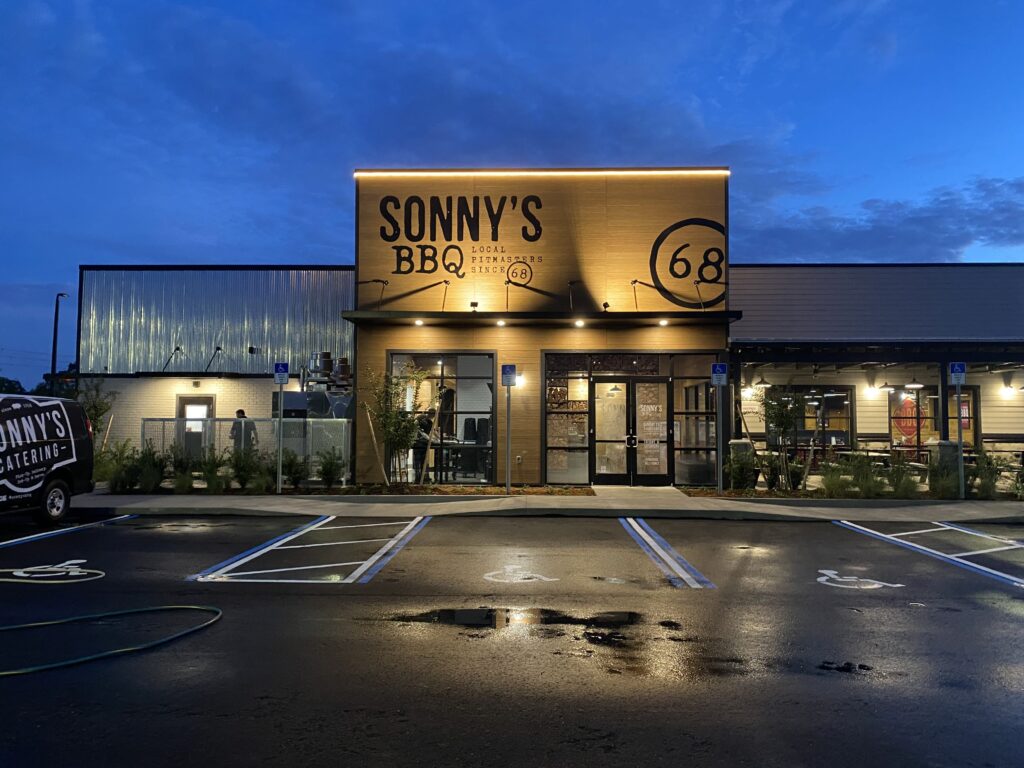 Construction of Sonny's BarBQue in Leesburg